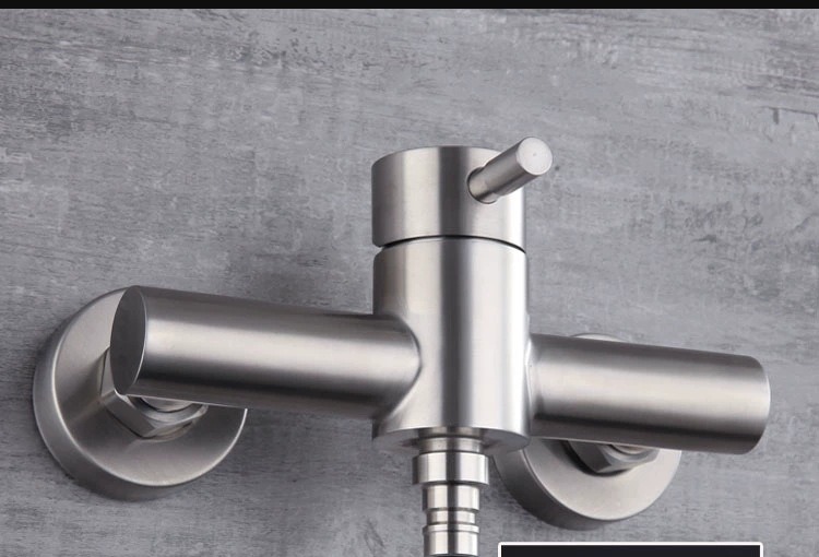KSM-SS-UW02 Brushed 304 Stainless Steel Wall-Mount Shower, Bathtub & Balcony Utility Mixing Valve (ID 723480012720)