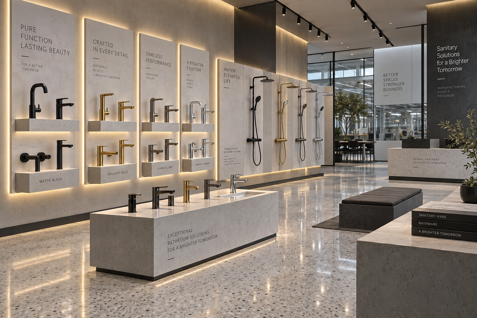 Quanzhou Keshiman B2B OEM/ODM Sanitaryware and Thermostatic Shower System Showroom Gallery