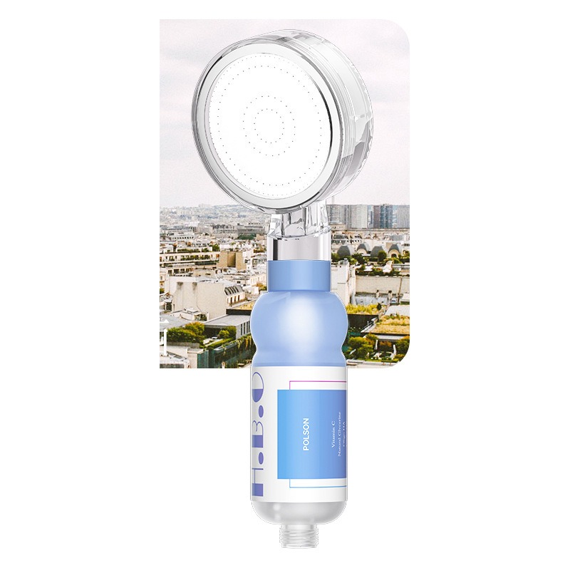KSM-SH-VC978-BL Reverse Paris Lime Ocean Vitamin C Aroma & Micron PP Dechlorinating Booster Shower Head